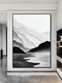 Black and White Chinese Style Painting - Hand Painting