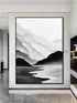 Black and White Chinese Style Painting - Hand Painting