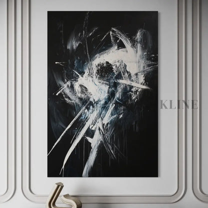 Black and White Collision - Hand Painting
