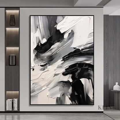 Black and White Freestyle - Hand Painting