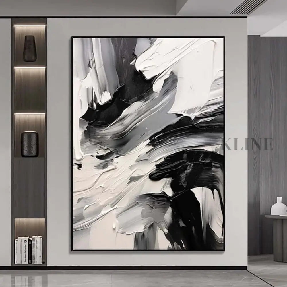 Black and White Freestyle - Hand Painting