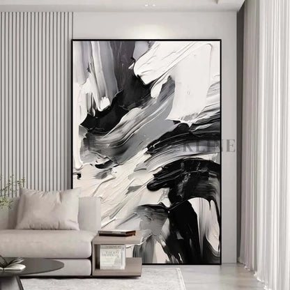 Black and White Freestyle - Hand Painting