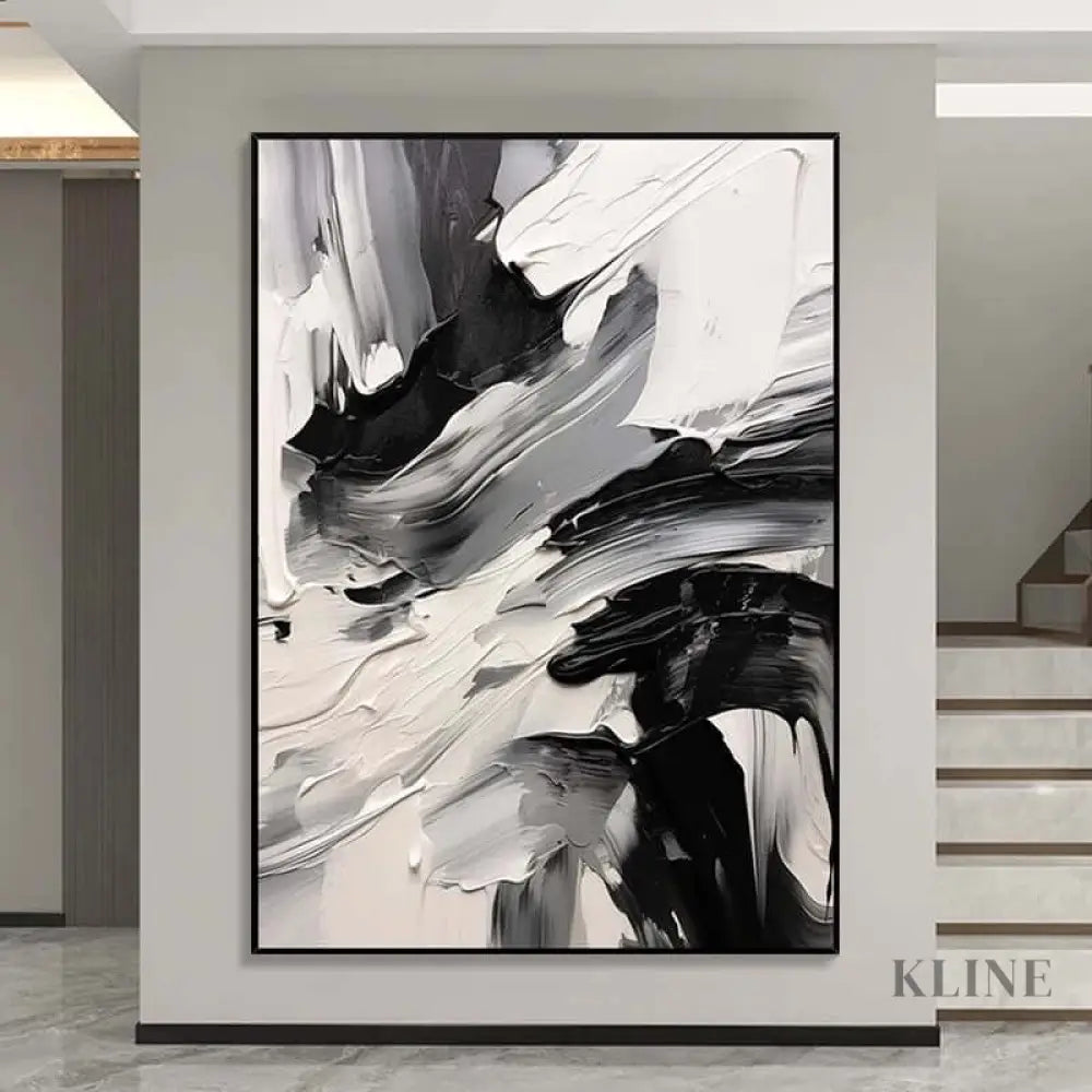 Black and White Freestyle - Hand Painting 