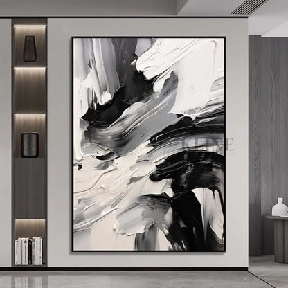 Black and White Freestyle - Hand Painting