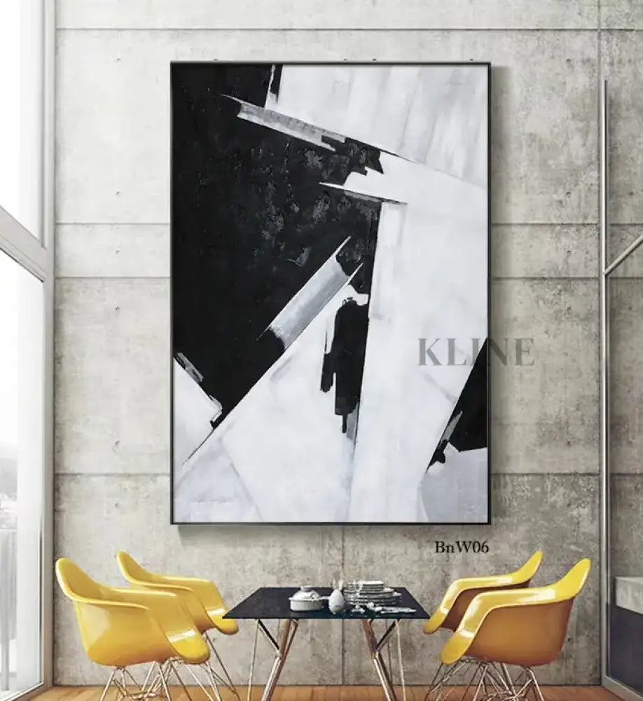 Black and White Grey - Hand Painting
