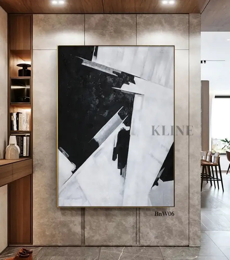 Black and White Grey - Hand Painting