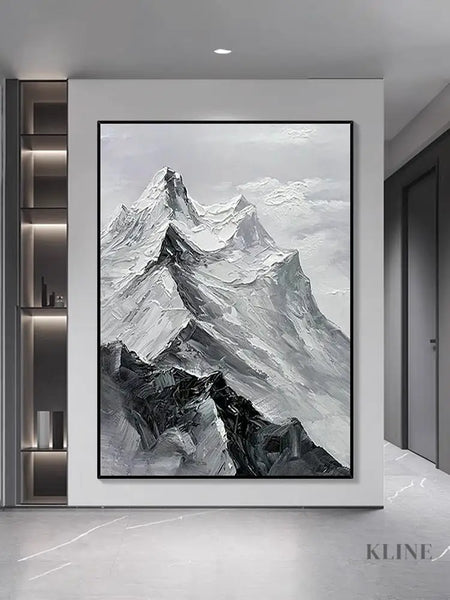 black-and-white-mountain-