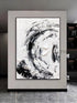 Black and White Snowy - Hand Painting