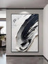 Black and White Textured Art - Hand Painting