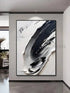 Black and White Textured Art - Hand Painting