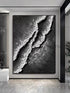 Black and White Tide - Hand Painting