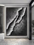 Black and White Tide - Hand Painting