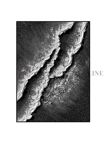 Black and White Tide - Hand Painting