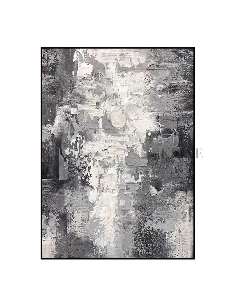 Black and White Wind - Hand Painting