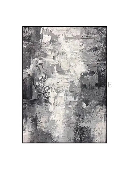 Black and White Wind - Hand Painting