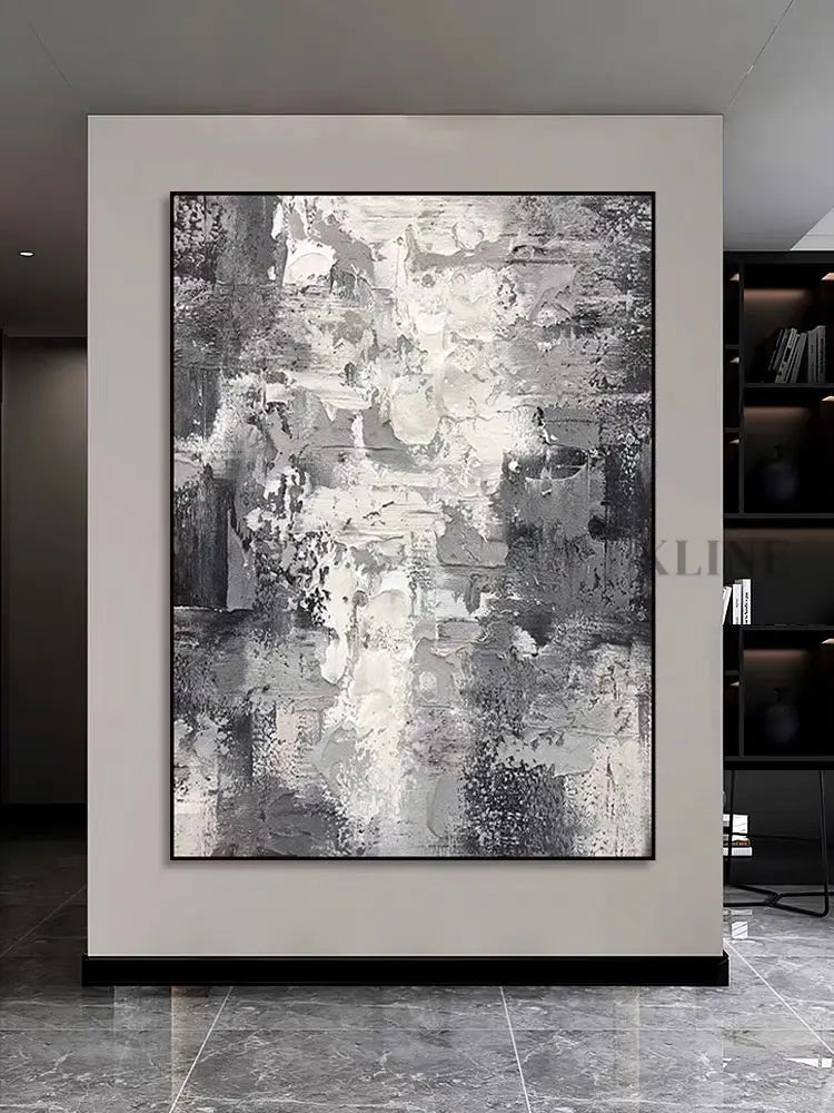 Black and White Wind - Hand Painting