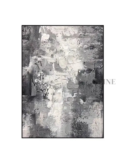 Black and White Wind - Hand Painting