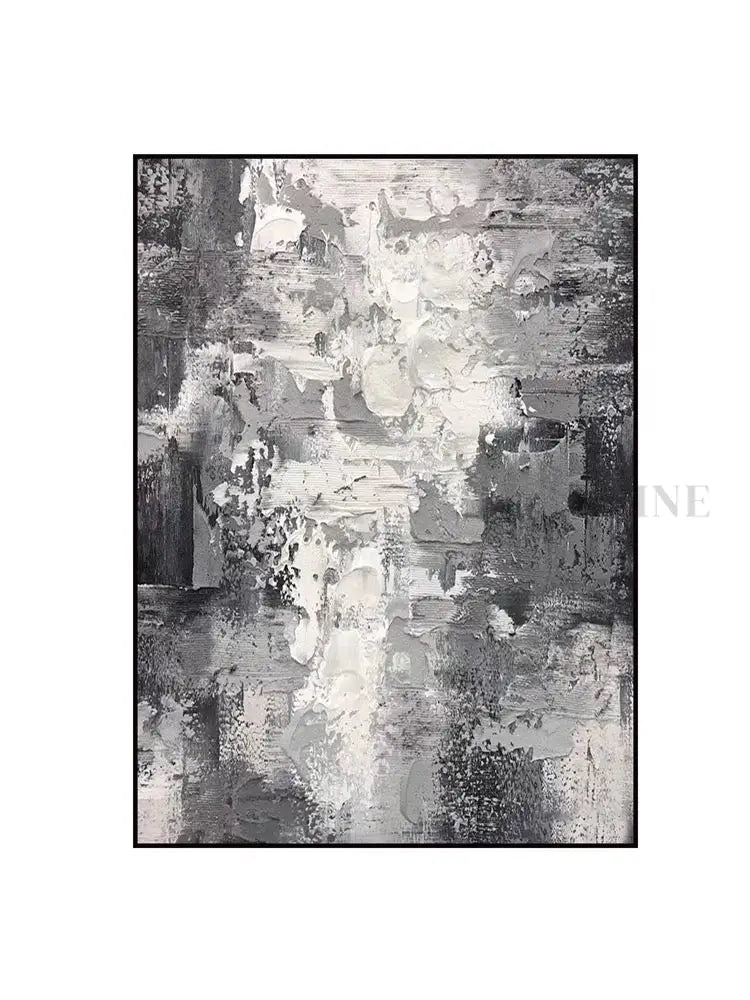 Black and White Wind - Hand Painting 