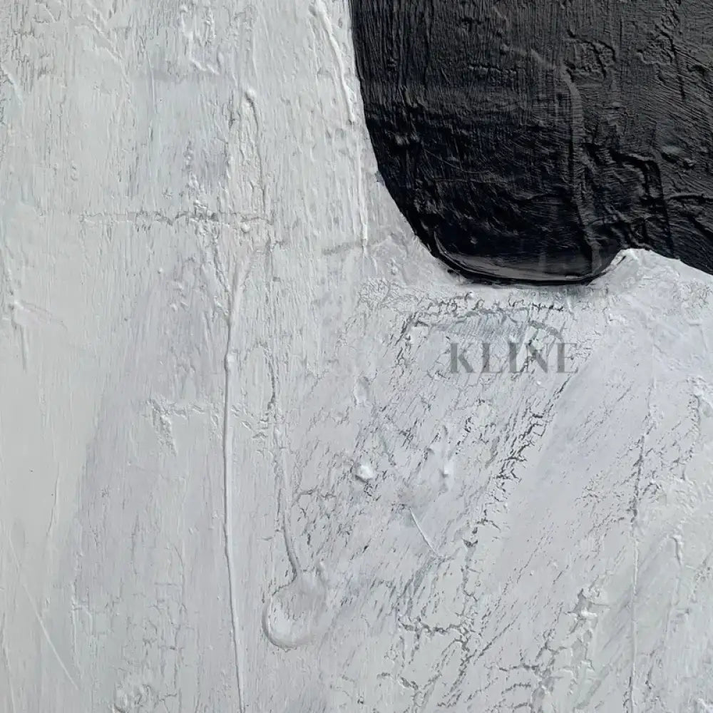 Black Brush - Hand Painting Grande arte da parete