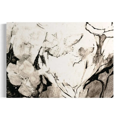 Black Floral - Hand Painting