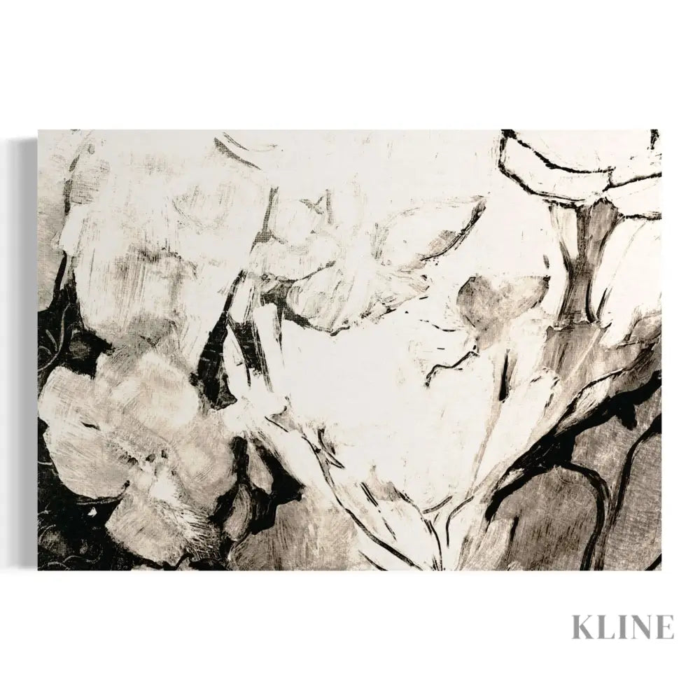 Black Floral - Hand Painting 