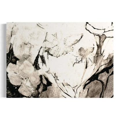 Black Floral - Hand Painting
