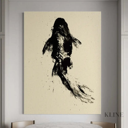 Black Koi - Hand Painting