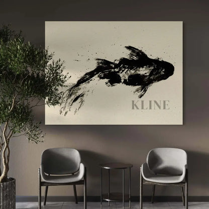 Black Koi - Hand Painting