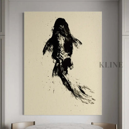 Black Koi - Hand Painting