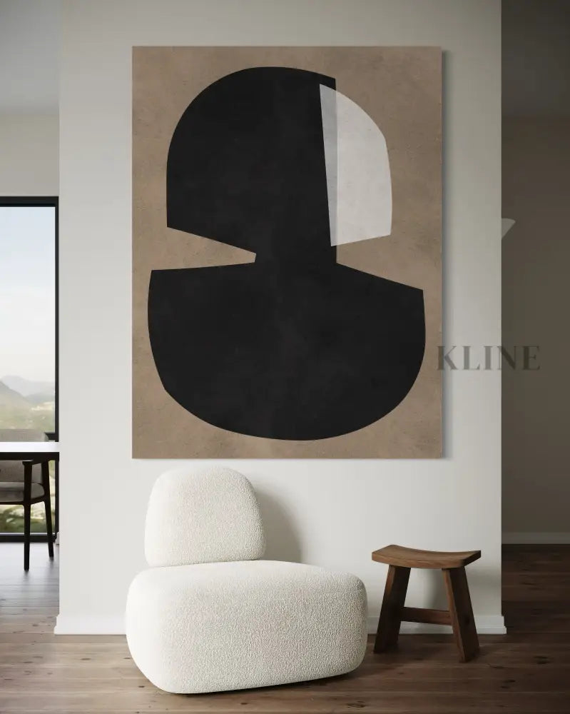 Black Shape - Hand Painting 