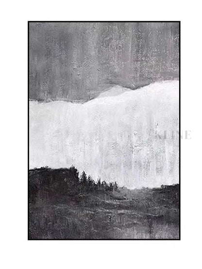 Black White and Gray - Hand Painting
