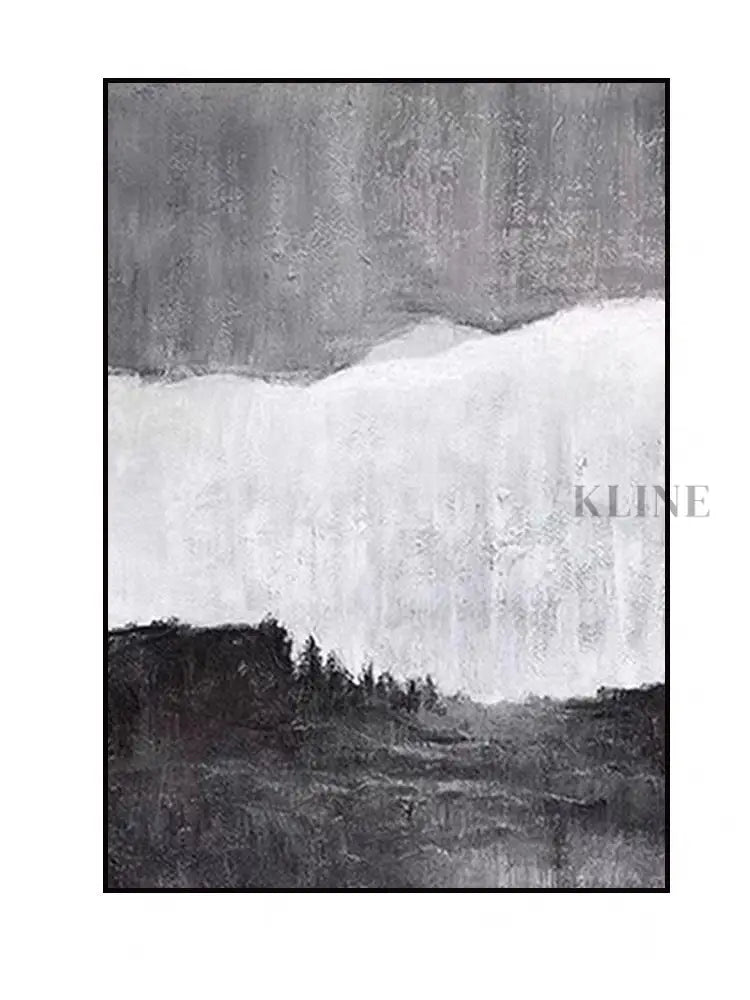Black White and Gray - Hand Painting