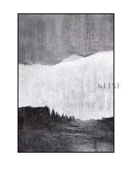 Black White and Gray - Hand Painting