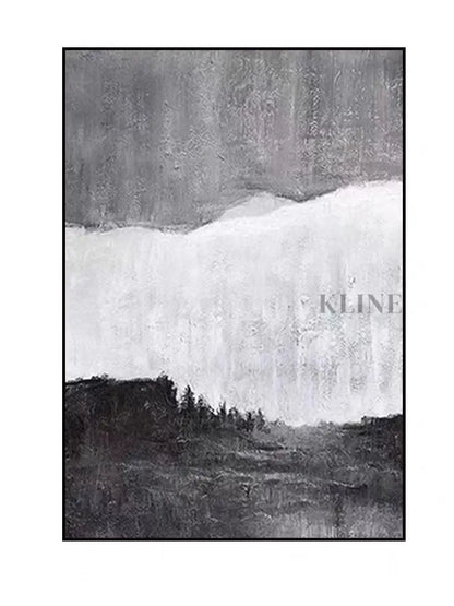 Black White and Gray - Hand Painting