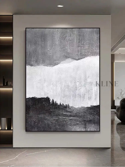 Black White and Gray - Hand Painting
