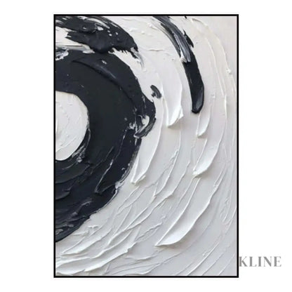 Black White Minimalism - Hand Painting