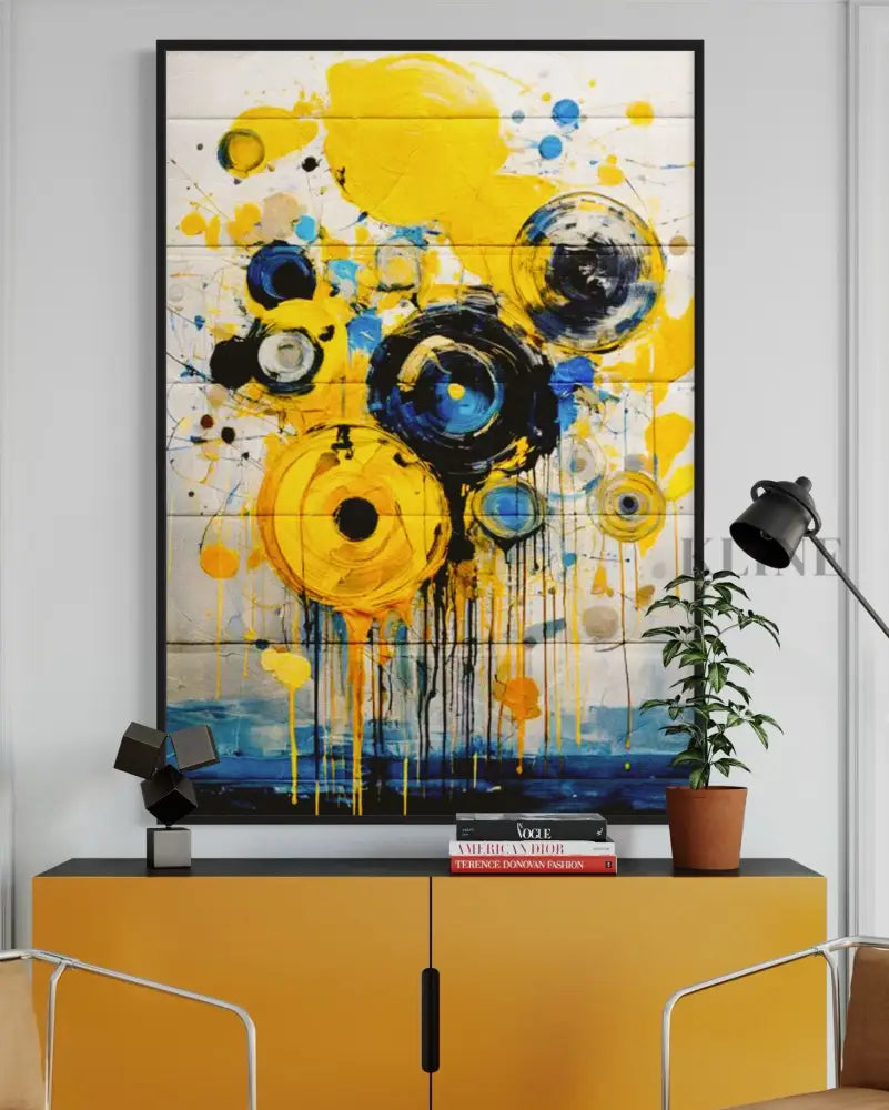 Blackhole Sun 2 - Hand Painting Bunte Wandkunst