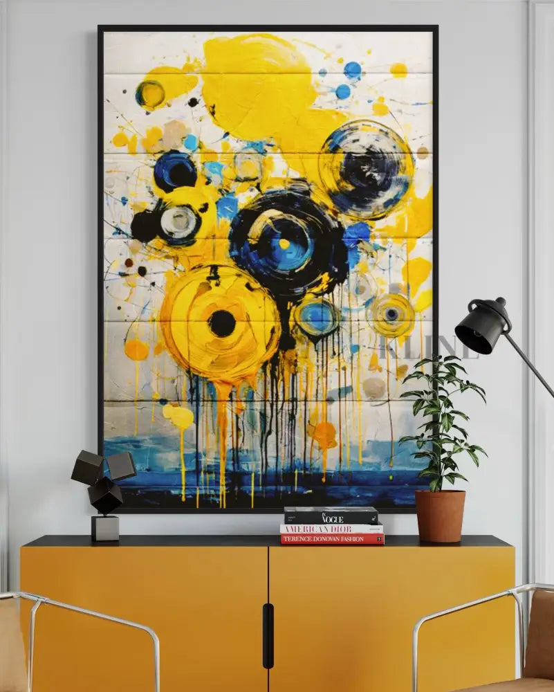 Blackhole Sun 2 - Hand Painting Trendige Wandkunst