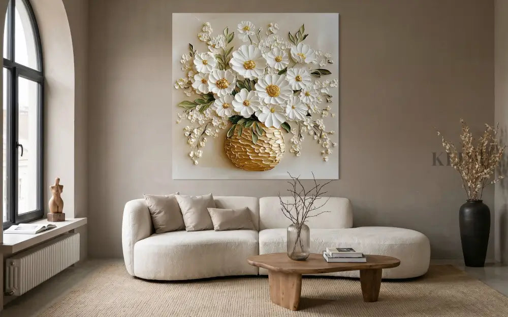 Bloom Basket - Hand Painting Nature morte