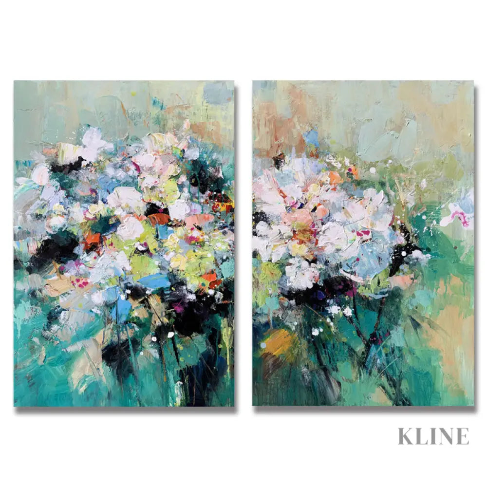 Blossoms Set - Kline Collective Hotel Paintings & Wall Decor