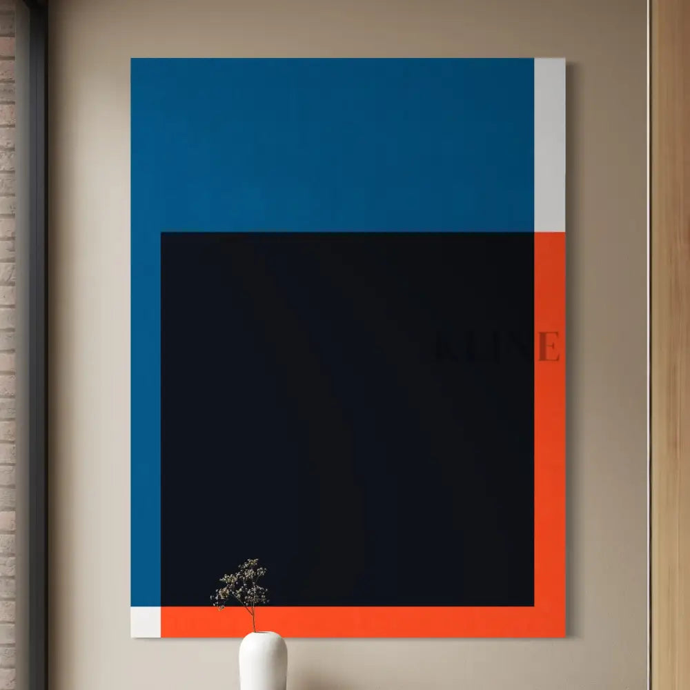 Blue and Red 1 - Hand Painting