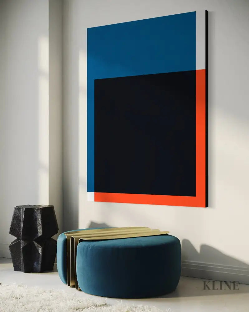 Blue and Red 1 - Hand Painting