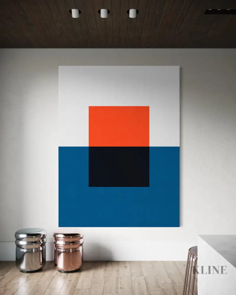 Blue and Red 2 - Hand Painting 