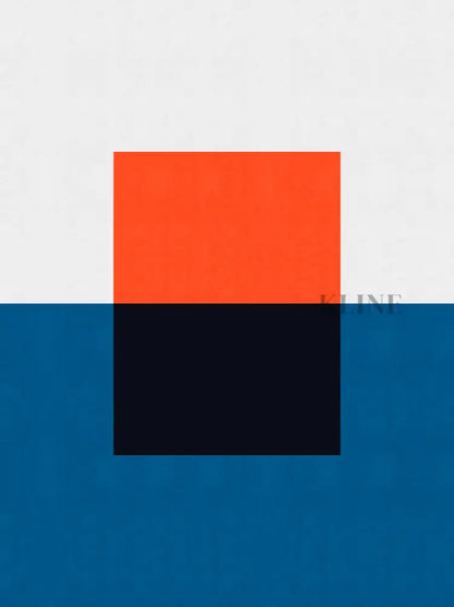 Blue and Red 2 - Hand Painting