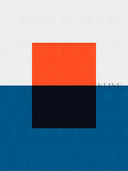 Blue and Red 2 - Hand Painting