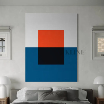Blue and Red 2 - Hand Painting