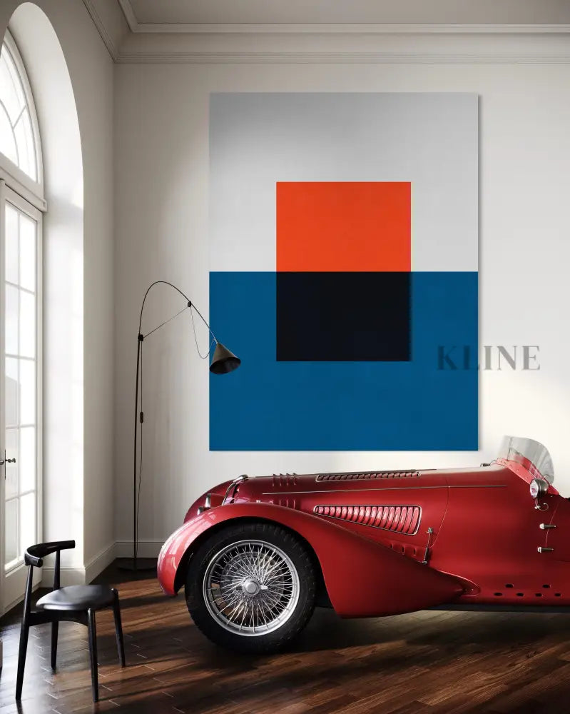 Blue and Red 2 - Hand Painting