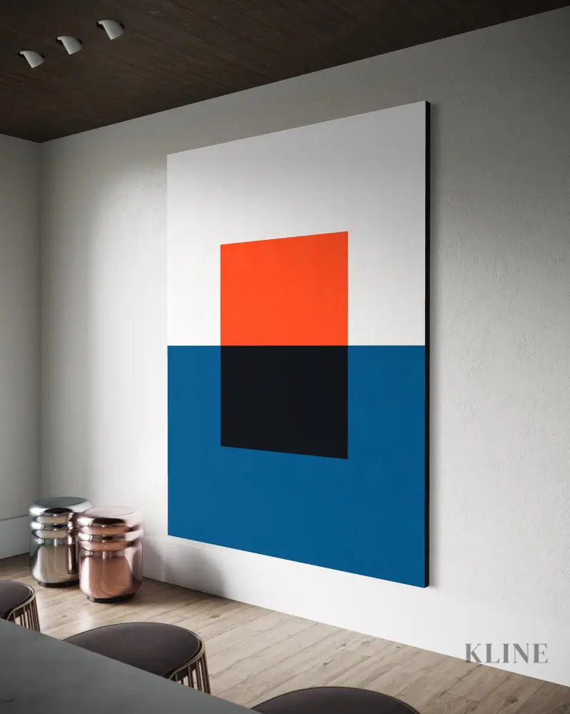 Blue and Red 2 - Hand Painting