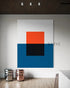 Blue and Red 2 - Hand Painting