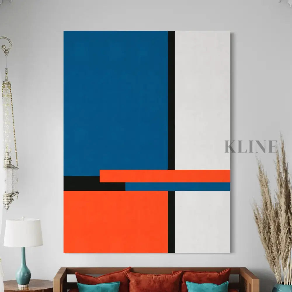 Blue and Red 3 - Hand Painting 